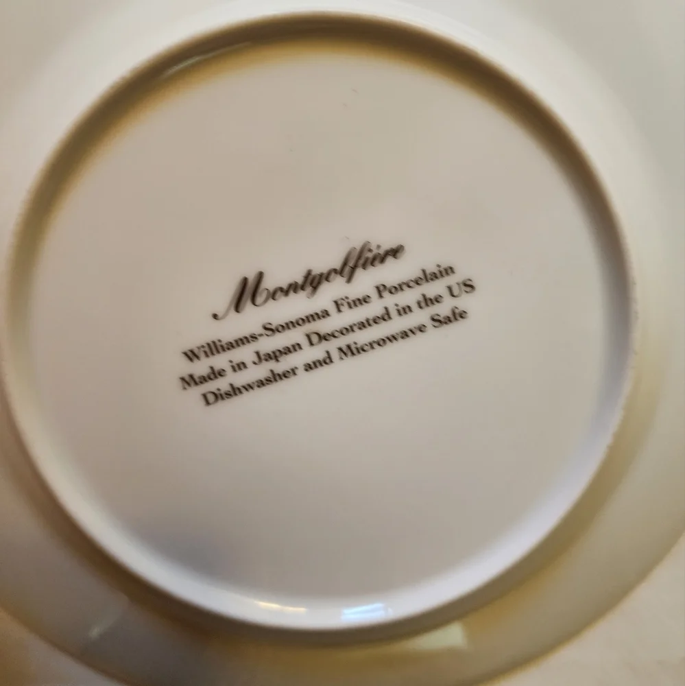Williams Sonoma Montgobfiere Hot Air Balloon Dessert Salad One Plate